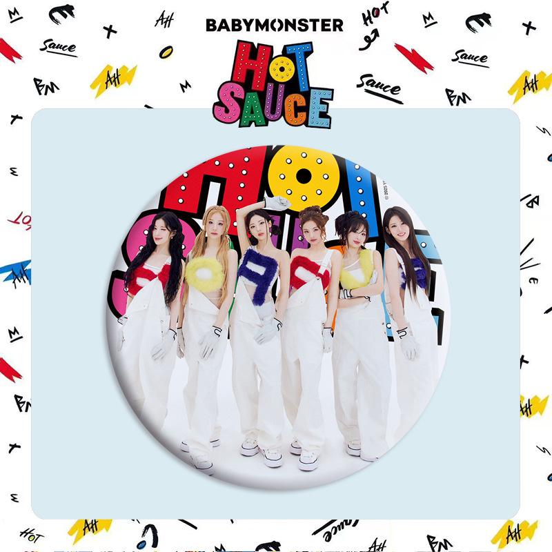 Babymonster "HOT SAUCE" Mirror Keychain Pin Pendant - ASA Merchandise