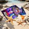 Custom Name Personalized Five Nights at Freddy's Print Beach Towel, for Trip Camping Beach Party Home Decor, Birthday Gift for Family & Friends