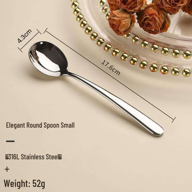 Qiwei 316 Stainless Steel Long Handle Soup Spoon