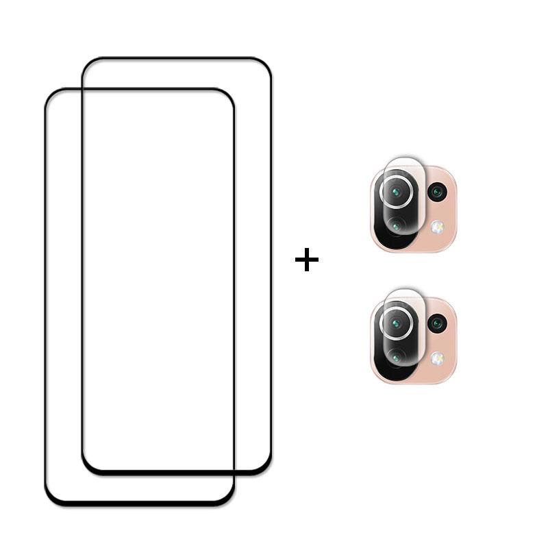 For Xiaomi Mi 11 Lite 5G NE Glass For Mi 11 Lite 5G NE Tempered Glass Full Cover Screen Protector Film For Xiaomi 11 Lite 5G NE