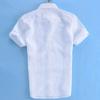 Luxury Men's Short Sleeve Linen T-shirt For Daily Wear In Casual Loose Fit