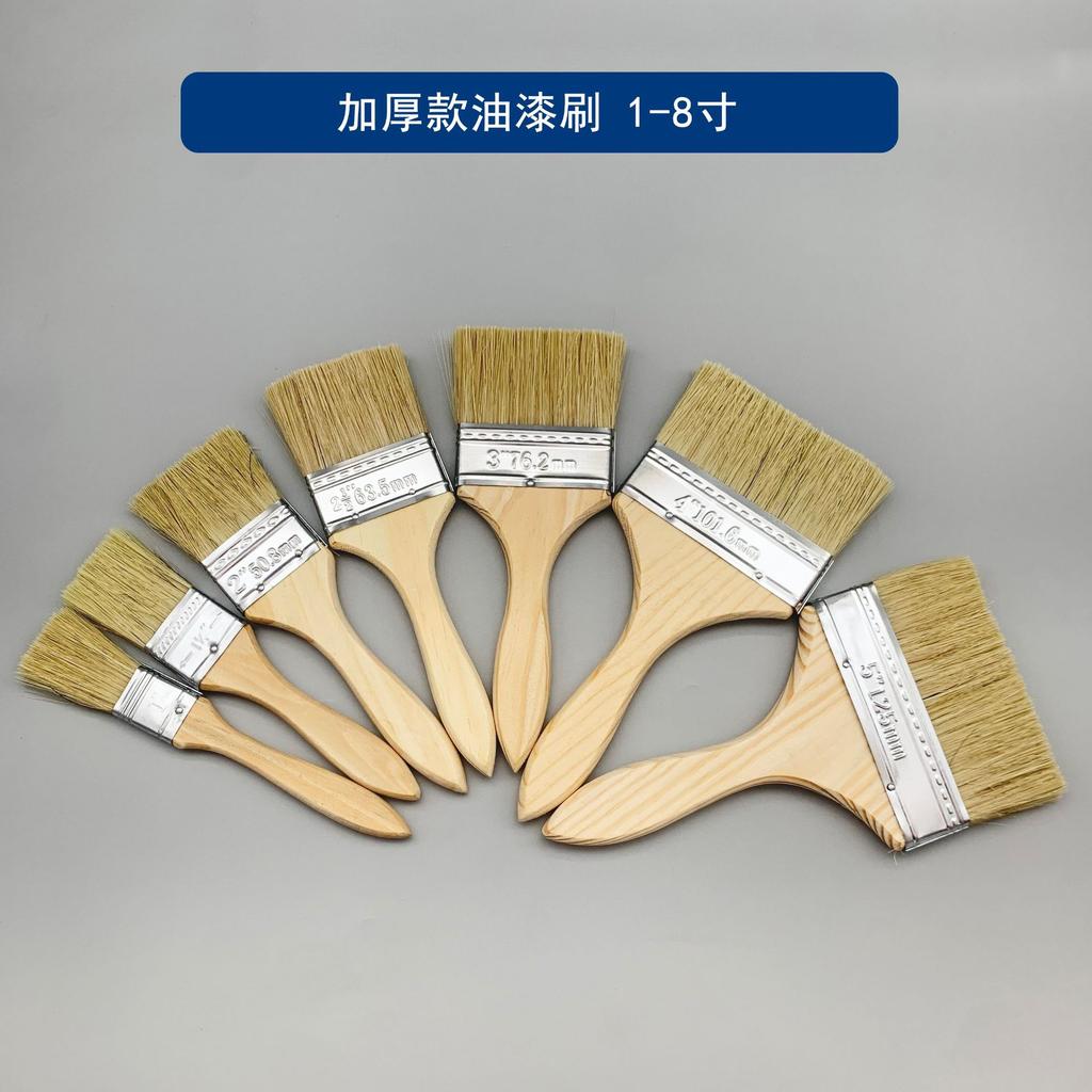 Natural Pig Hair Barbecue and Dust Brush - Soft, Brown, Industrial Waterproof Tool for Household Use