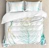 Peacock Bedding Set Peacock Tail Feathers Tropical Exotic A 3pcs Duvet Cover Set Bed Set Quilt Cover Pillow Case Comforter Cover
