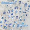 Magical Blow Bubbles Goldfish Bunny Rabbit Cat Kitten Shape Shiny Dreamy Bubbles 5D Nail Art Decorations Sticker Manicure Decal