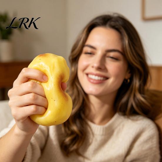 Slow Rebound Stress Ball Potato Squeeze Ball, Rising Non-Return Mud Feel Fidget Hand Exercise Toy, Soft Decompression for Adults Kids, Cute Desk Gift