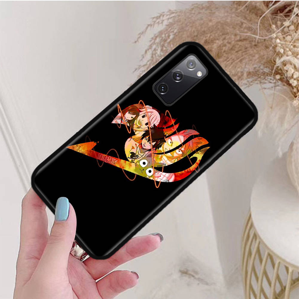 Black Case for OPPO Reno 8 6 5 4 Pro Plus Find X3 A17 A3 A31 A38 A40 A53 A54 A55 A74 A76 A78 A77 A80 A94 A95 A96 Lite W-64 Fairy Tail