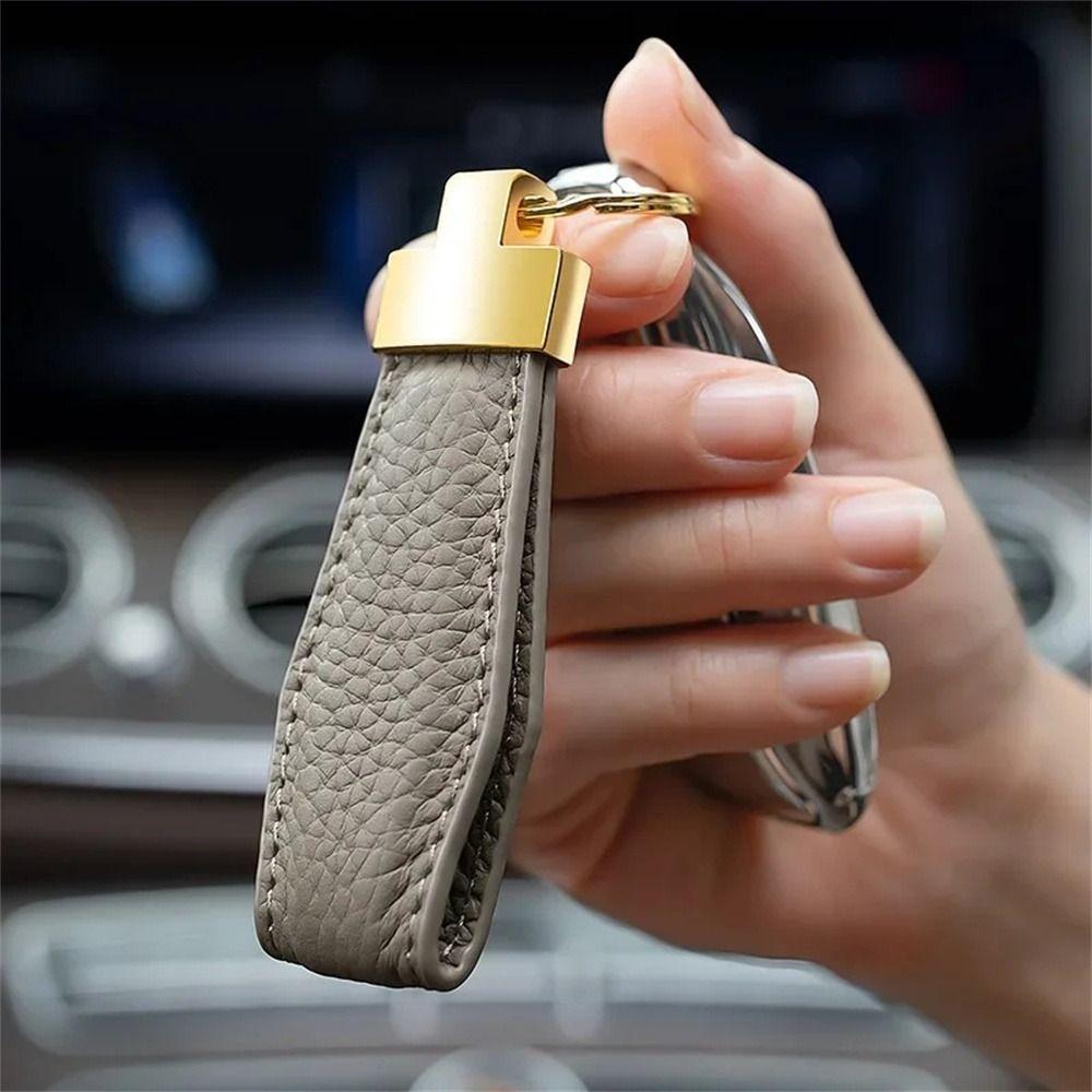 Exquisite Luxury Key Chain Waist Belt Car Key Ring Keychain Gift Leather Keyring  Lady Men