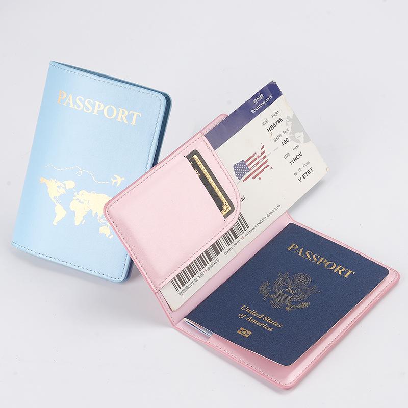 Cross-Border Travel Document Set: Passport Holder & Storage Bag