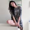 Casual Sportswear Suit Women's Summer Short-sleeved Shorts Fashion Halo Dyed Loose Two-piece Suit