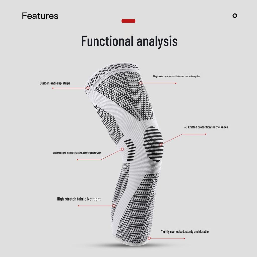 Men's Sports Knee Pads: Breathable Compression Sleeve for Basketball, Cycling, Running - Protective Meniscus Knee Brace.