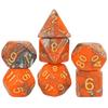 Mixing Color Dice DND 7pcs Polyhedral Dice Set with Engraving Spider Web Effect for DND RPG Magic Gathering Table Game D&D Dice