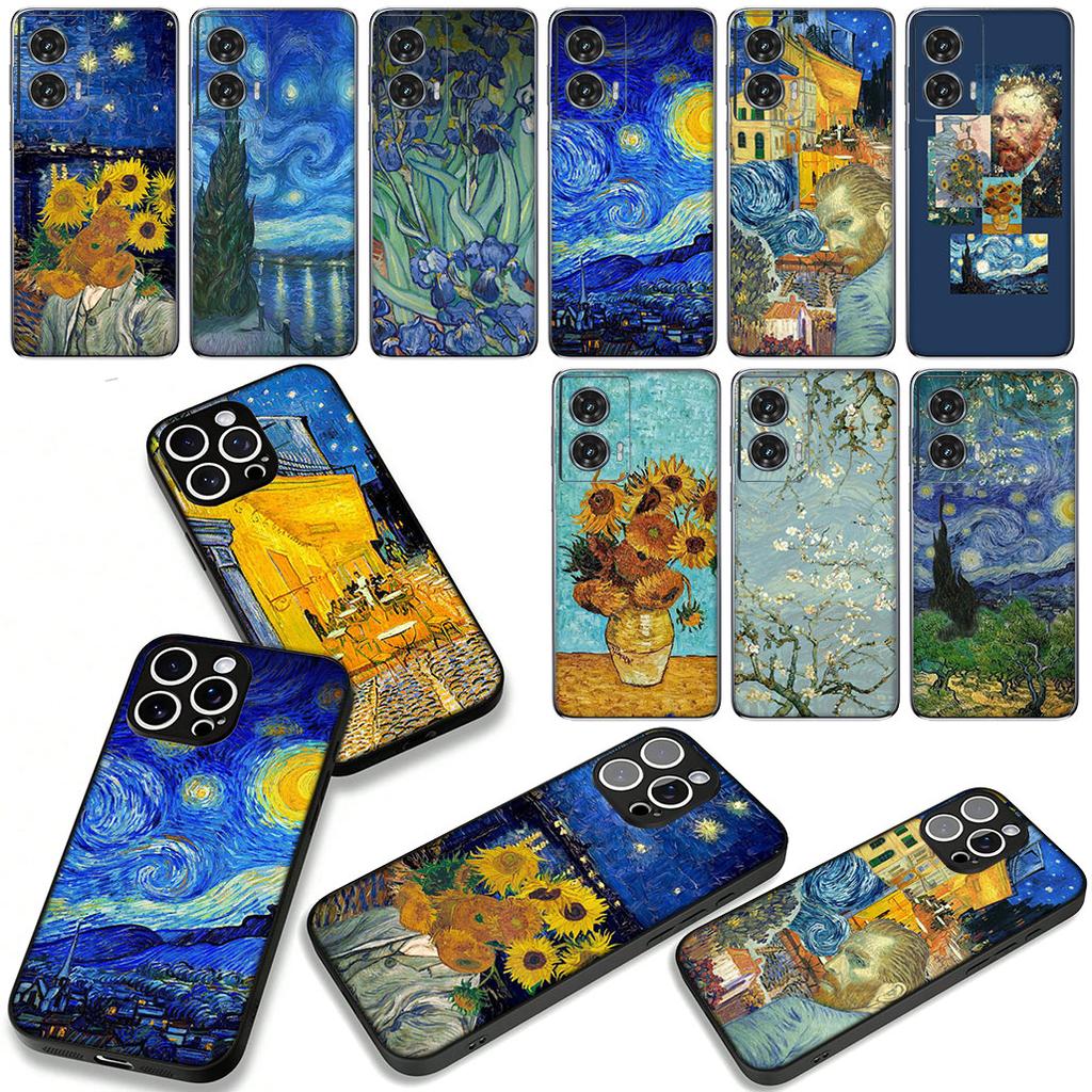 Starry Night Van Gogh Painting Case for Samsung Galaxy A07 A13 A12 A14 A23 A42 A50 A51 A52 A53 A70 A71 A72 A04 Note 20 9 8 10