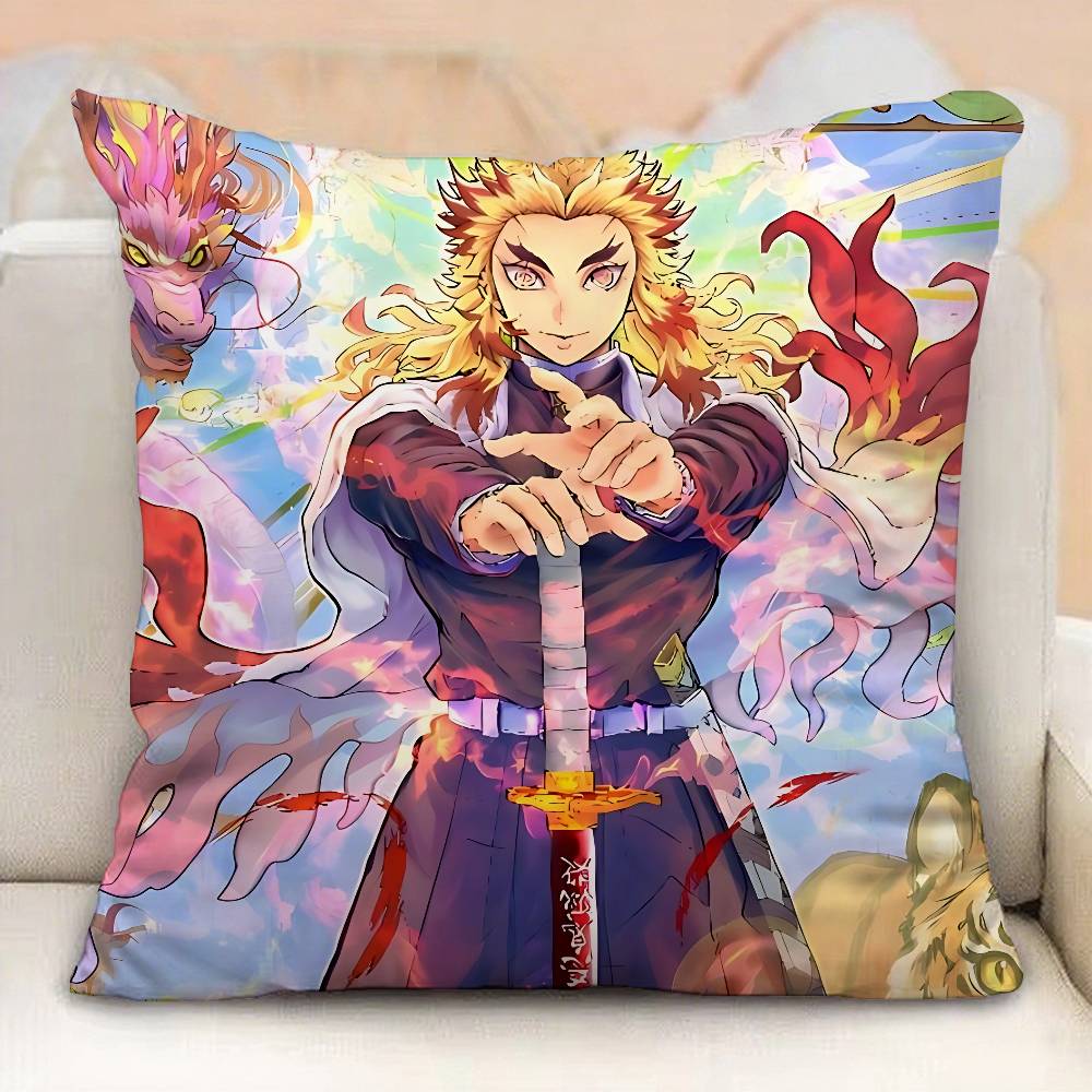 Kyojuro Rengoku Pillow Case Pillowcases Home Decor Living Room Decor Cushion Covers