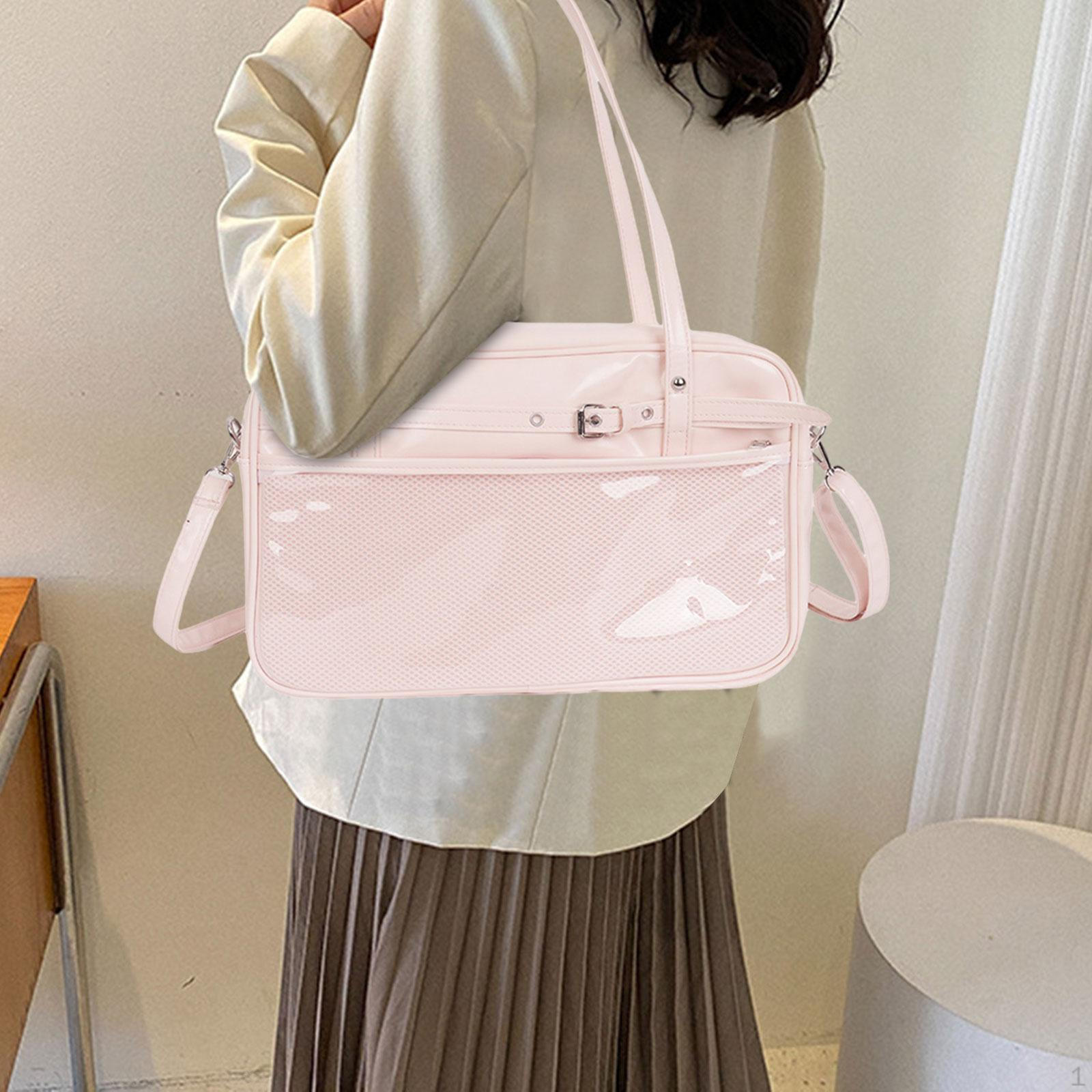 

Японская стильная сумка через плечо Элегантная с верхней ручкой Универсальная портативная JK сумочка розовый