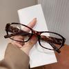 Retro Narrow-framed Glasses for Men Women Y2K Red Black Frame Anti-blue Light Eyeglasses Spicy Girls Decorative Optical Glasses