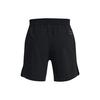 Under Armour Logo Print Elastic Solid Color Mid-Waist Loose Woven Drawstring Shorts Men Bottoms Black 1376782-001