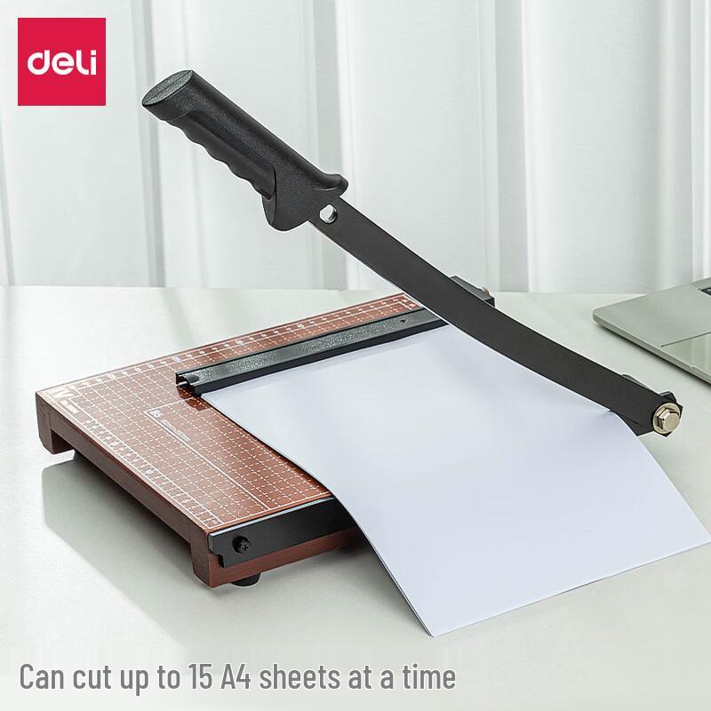

Deli A4 Manual Wooden Base Paper Cutter CN plug (adapter included)