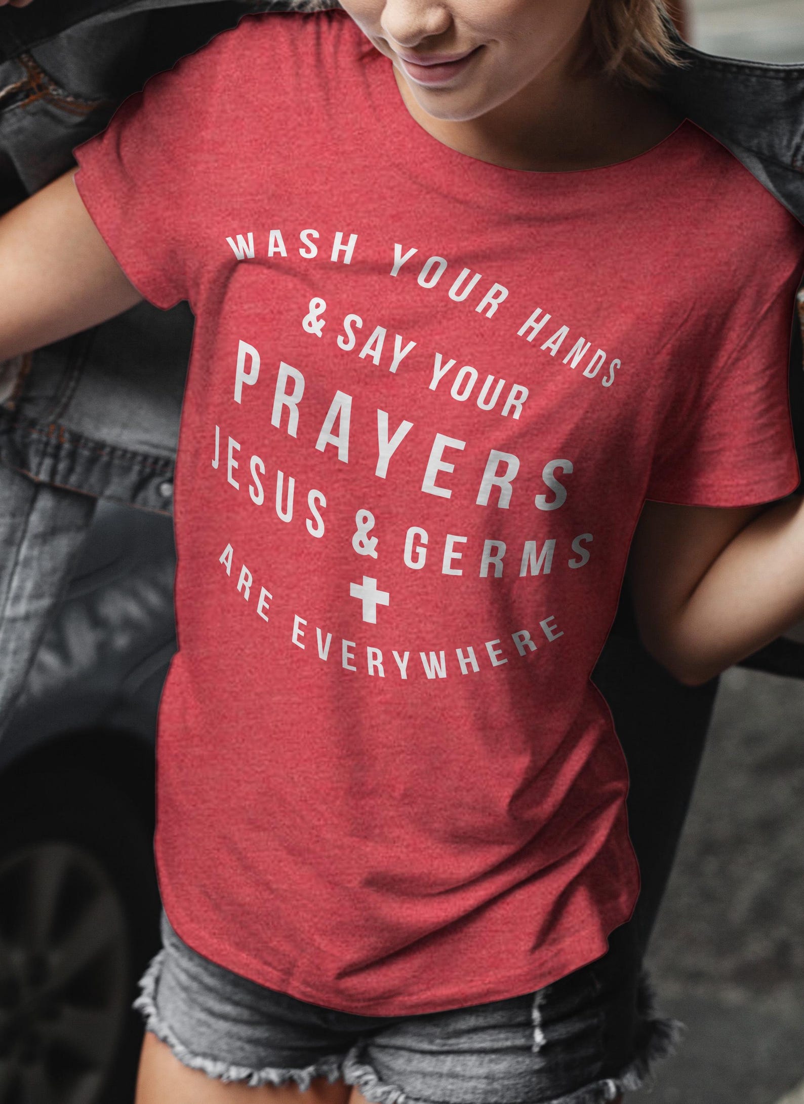 Jesus & Germs Are Everywhere | Women s T-Shirt | Ruby s Rubbish® 3XL
