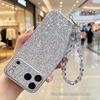 Chic Square Crystal Beaded Phone and Handbag Chain Keychain Pendant