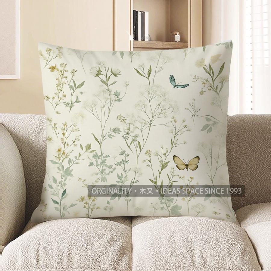 Home Decor Floral Patterned Throw Pillow For Cozy Spaces Pattern Cushion Cover Suitable For Sofa Bedroom Car Pillow Cover