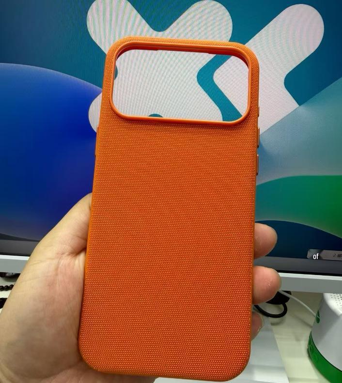 

Tech Fabric Weave Magnetic Absorption Case for iPhone 16 Pro Max & Apple 17 12Pro оранжевый