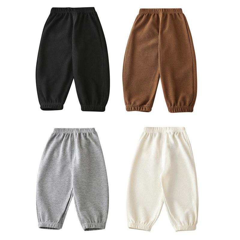 2-9 Years Kids Solid Color Casual Pants
