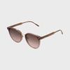 [WOMAN] Flat Bar Round Sunglasses - Beige HTB16