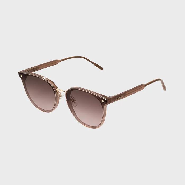 [WOMAN] Flat Bar Round Sunglasses - Beige HTB16