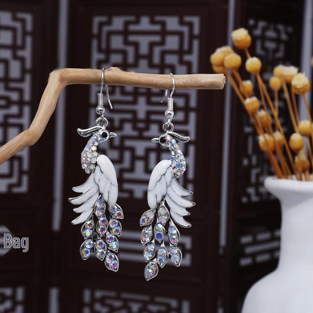 Boucles d'oreilles pendantes longues à pampilles en métal de style ethnique bohème