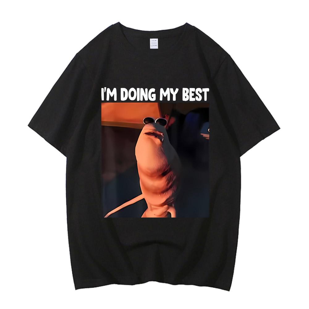 Ich mag diese Rock T-Shirts nicht Lustiges Marcus der Wurm Meme T-Shirt Herren Damen Mode High Street Hohe Qualität Baumwoll T-Shirts