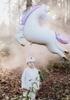Balon Foliowy Uroczy Pastelowy Jednorożec Unicorn Urodziny Roczek 113X83Cm