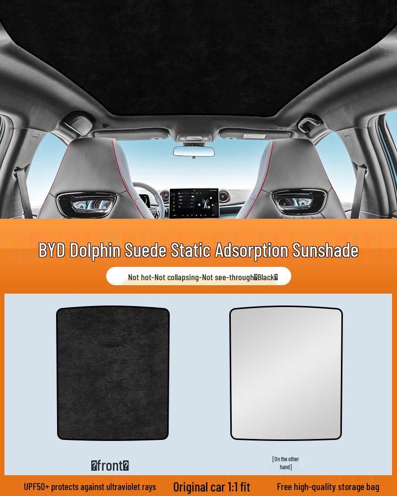 Electrostatic Sunshade Curtain for BYD Song, Seal, Qin, Han, Yuan, Tang, EVDM with Sunroof