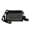 Women's Small Square Bag With Diamonds Shoulder Crossbody Bag
