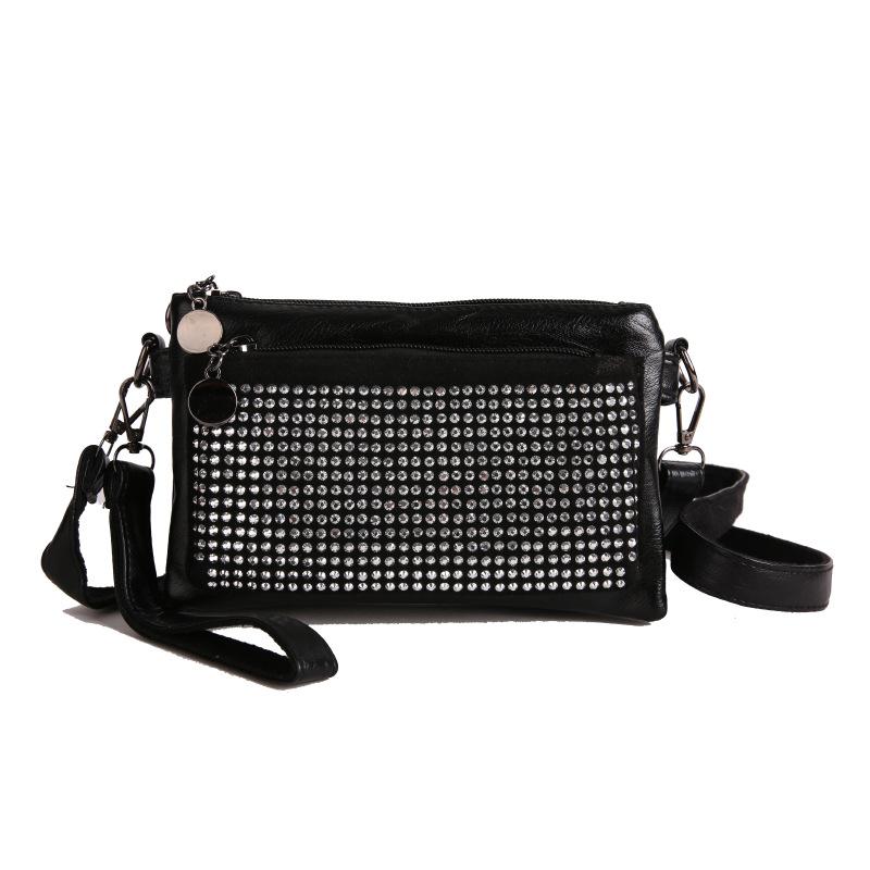 

Декор заклепками большая вместимость высокое качество мягкая прочная модная изысканная легкая для поездок на работу на открытом воздухе сумка кроссбоди сумка на плечо