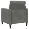 Storage Sofa Set 2 Pieces Dark Grey Polyester