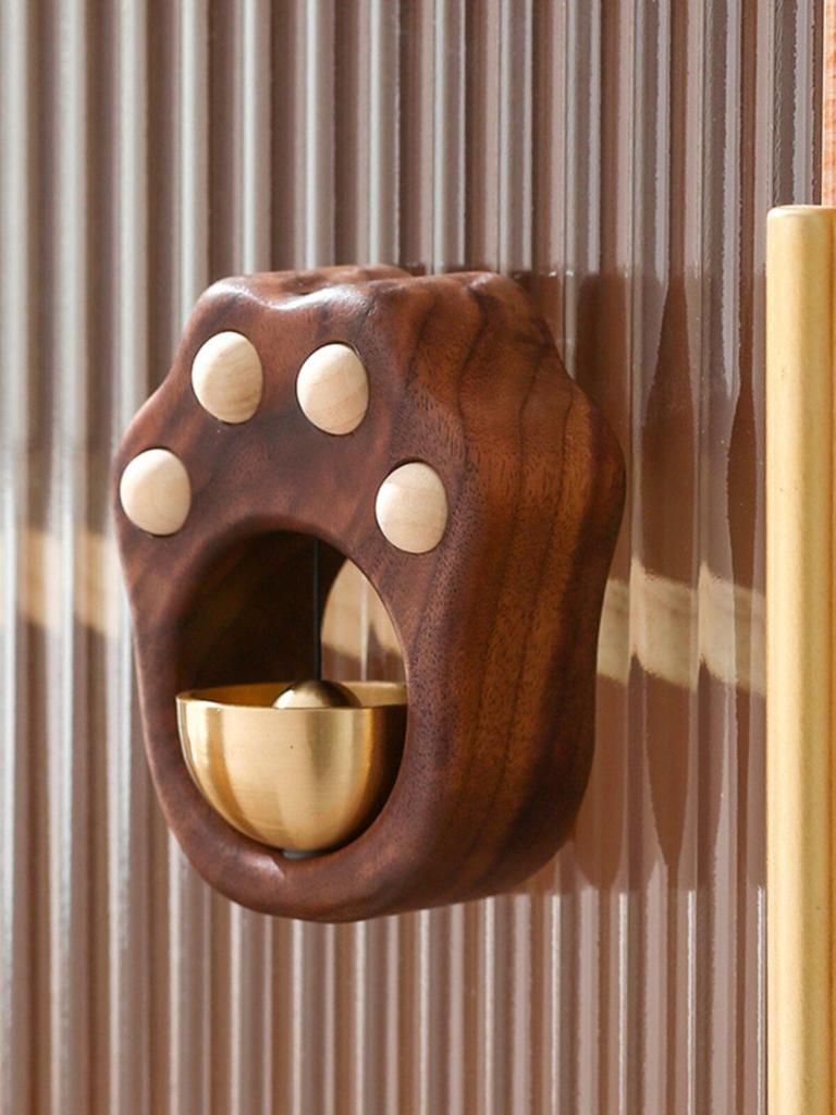 Cute Cat Paw Wind Chime: Entry Reminder Bell with Suction Mount
