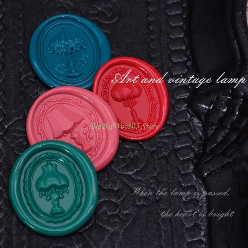 24TE Emboss Wax Seal Stamp Head Removable Sealing Brass Stamp Head for Gift Envelopes Invitations Greeting Cards Decorations