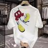 American Trendy Brand Pure Cotton Men'S Printed Short-Sleeved T-Shirt Trendy Men'S And Women'S Casual Round Neck T-Shirt Men'S