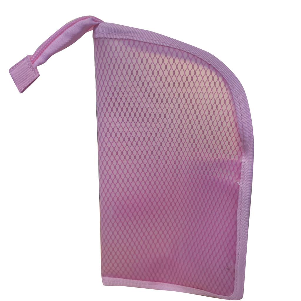 Mesh Toiletry Bag with Zipper Closure and Hanging Loop for Bathroom Storage Organizing Travel Accessories and Personal Care Items