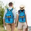 Cartoon Pete the Cat  Backpack for Men Women Fashion Student Work Daypack Groovy  College Shoulder Bag Durable