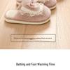 Women's Plush Cotton Slippers - Autumn/Winter 2024 Non-slip, Warm, Poop-Feeling Indoor House Shoes