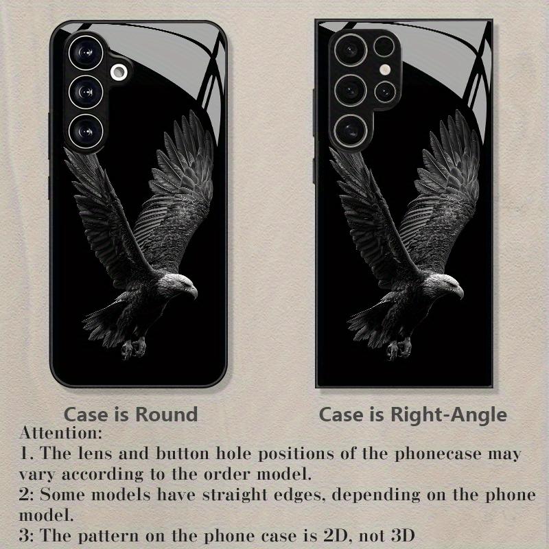 New Luxury Fashionable Eagle Pattern Glass Case Suitable for S21 Ultra 5 S22 S23 S24 S25 S26 Ultra S25 back cover