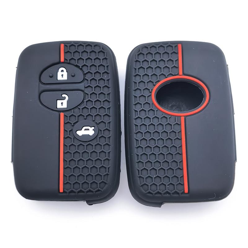 Silicone Car Remote Key Case For Toyota Aqua Rav4 Land Cruiser Camry Prado Corolla Prius Cover Keyless Remote Fob 2013 2014