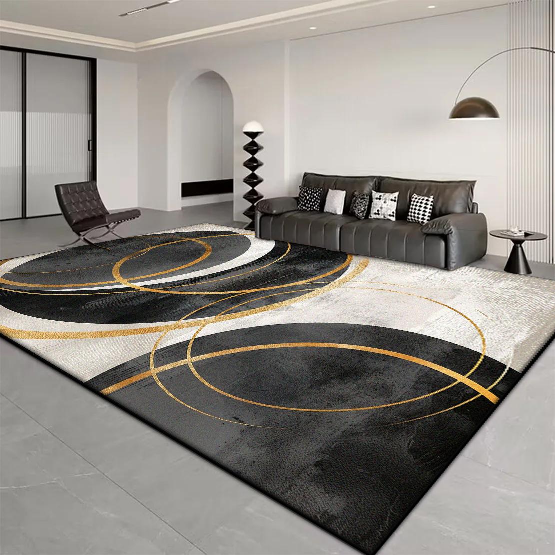 

Modern Large Carpets for Living Room Non Slip Washable Geometric Rug Sofa Coffee Table Mat Bedroom Lounge Decor 60x90cm