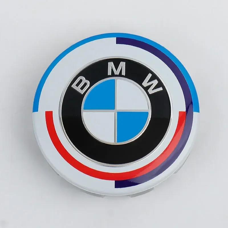 4PCS 56mm 68mm Wheel Center Hub Cap Badge Wheel Sticker Decoration For BMW X1 X3 X5 E39 E46 E90 F20 E60 F30 E36 F10 E87 E70 E91