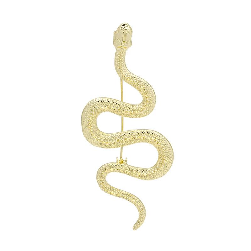 Wind Snake Brooch, Advanced Sense, Retro Personality, Fashionable And Simple, Anti-Light Jacket Pin Decoration, Women