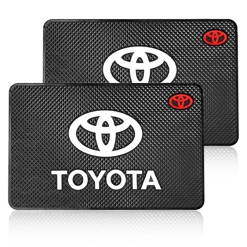Auto Emblem Styling Rutschfeste Matte Mittelkonsole Anti-Rutsch-Pad Innenraum Für TRD Toyota Corolla Yaris Aygo GT86 Prius RAV4 Camry