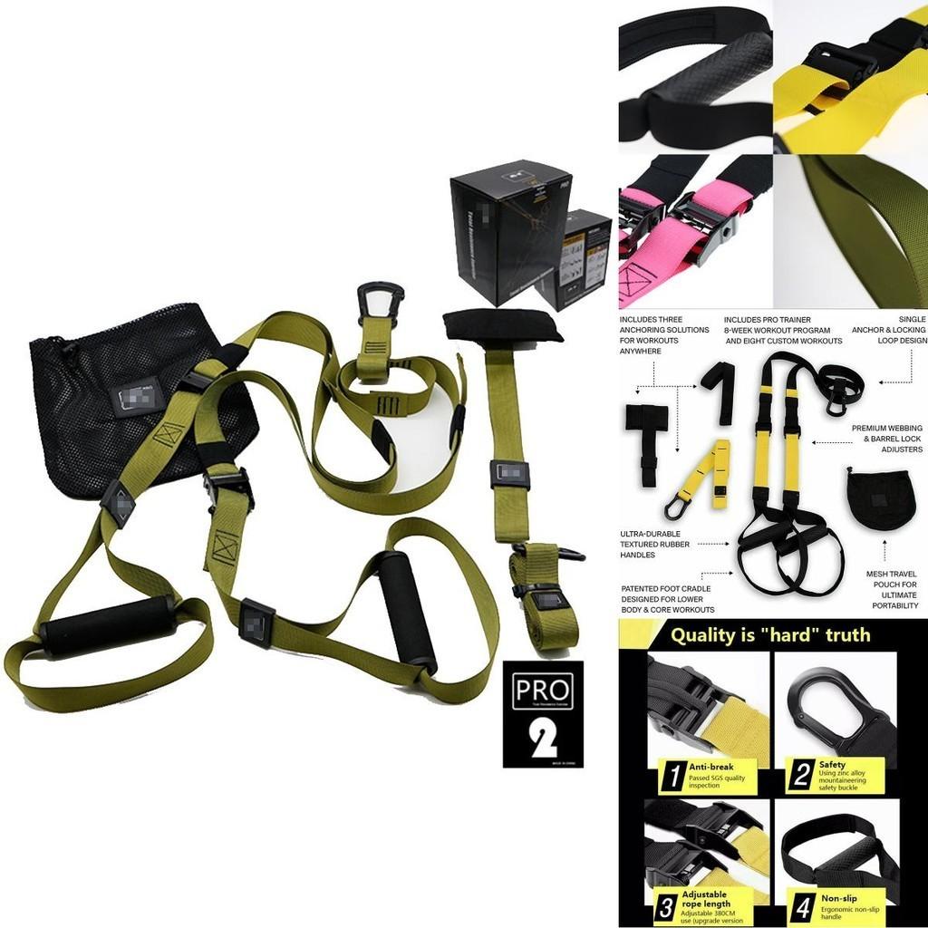 Ultimate Home Gym Suspension Resistance Training Strap With Comfortable Handles