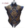Novo !!! Traje de Colete Tudor Elizabeth Renascentista para Homens Adultos Traje de Colete Jerkin Brocado Vermelho e Dourado Pirata Colonial Feito Sob Medida