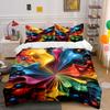Colorful Paint Splash Burst Bedding Sets Duvet Cover Sets Duvet Covers Pillowcases(1 * Duvet Cover 2 * Pillowcases Without Duvet Insert)